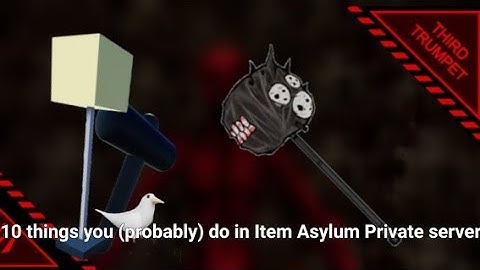 10 Things you (probably) do in Item Asylum Private server