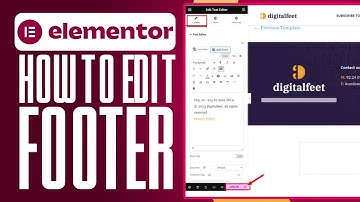 How To Edit Footer In WordPress Elementor (2025) Simple Guide
