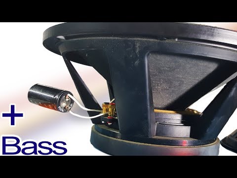 How to increase bass using capacitor, 2 bass boost tips for the simplest speaker
