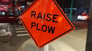 Raise plow sign