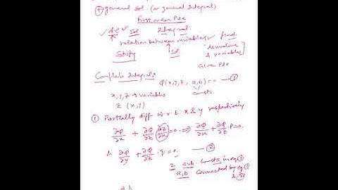9(i) NON LINEAR PDE OF ORDER 1 Complete, Singular, Particular & General Integrals UPSC Mathematics