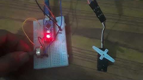 Servo motor control using Arduino nano