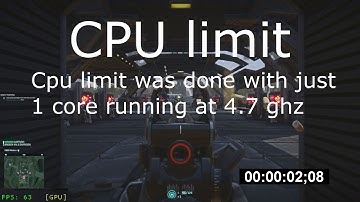 Planetside 2, cpu and gpu limit tests with dx 11