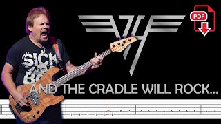 Van Halen - And the Cradle Will Rock...(🔴Bass Tabs | Notation) @ChamisBass  #vanhalenbasstabs