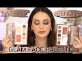 NATASHA DENONA GLAM Face & Eyes PALETTE : LIGHT and DARK !!! Comparison, Application and Review