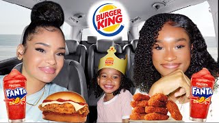 My Daughter &amp; I Try NEW Burger King Food | Fiery Nuggets, Frozen Kickin Mango, Italian Royal Chicken