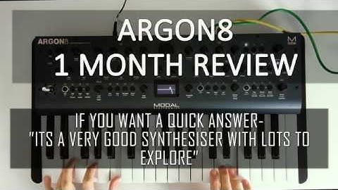 ARGON 8 - 1 month Review / overview - thoughts and sounds