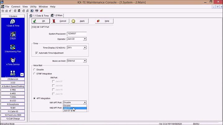 Hướng dẫn cài đặt tổng đài panasonic 824