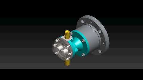 SolidWorks Tutorials Gear Pump Simulation #solidworks #mechanical