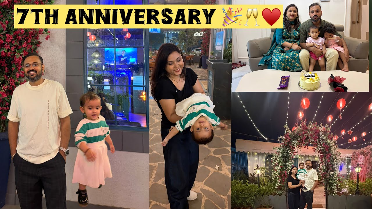 7 Years of Togetherness ❤️ | Anniversary Vlog | Temple Visit, Home Celebration & Café Date