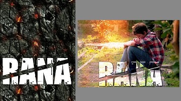 How to make cut glass font using ps touch by rana creation