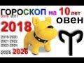 ОВЕН 2018, 2016-2026 гороскоп на 10 лет