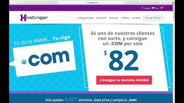 01. Crear cuenta en Hostinger y conectar a FILEZILLA Cliente FTP