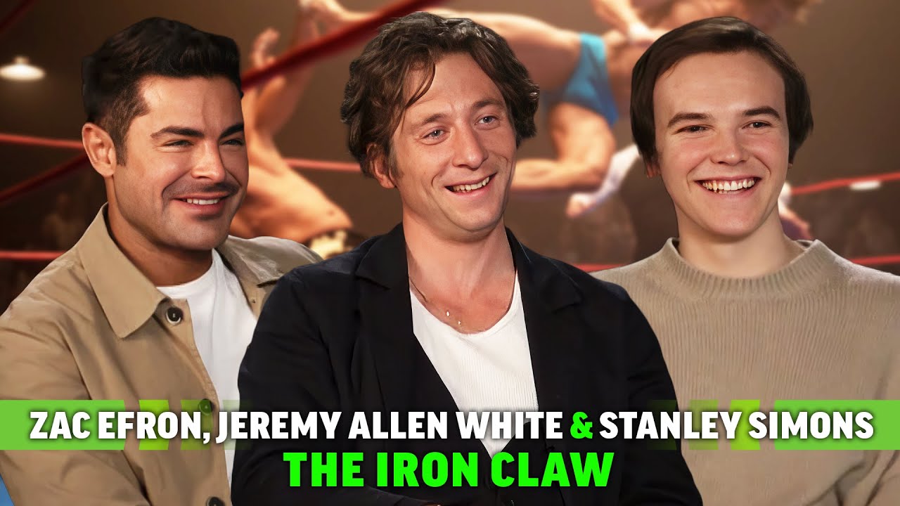The Iron Claw Interview: Zac Efron, Jeremy Allen White & Stanley Simons