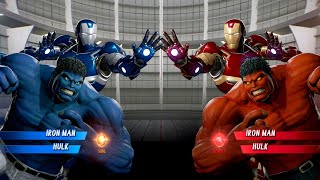 Iron Man Hulk (Blue) vs. Iron Man Hulk (Red) Fight - Marvel vs Capcom Infinite PS4 Gameplay