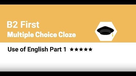 B2 First Use of English Part 1