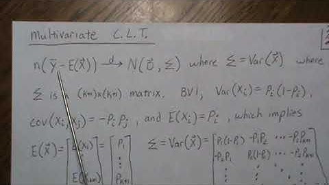 Multivariate Normal Distribution as an approximation to the Multinomial Distribution