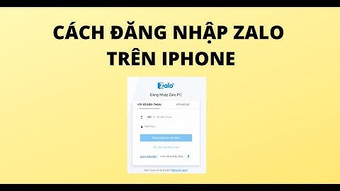 Tạo tài khoản Zalo trên iPhone
