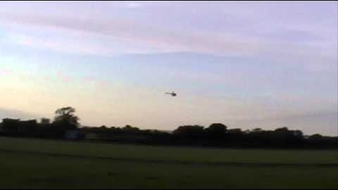 Trex 550E V2 3GX First proper test flight sport flight some invert and flips
