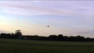 Trex 550E V2 3GX First proper test flight sport flight some invert and flips