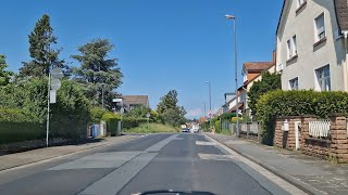 Driving in Oberursel neighbourhood near to Frankfurt in Germany  20.05.2024