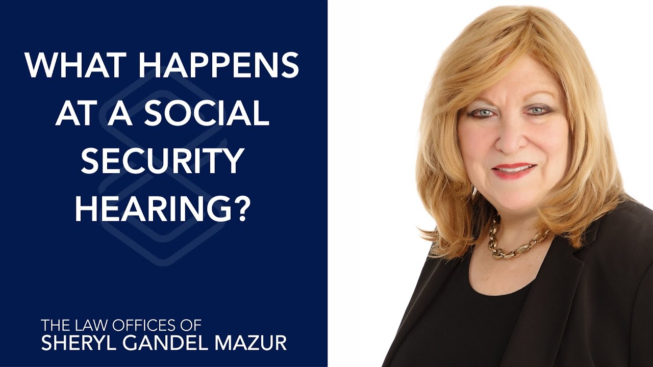 What happens at a social security hearing in New Jersey?