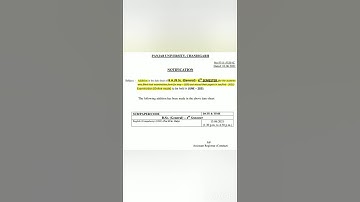 PU Updates Latest notice for B.A. & B.Sc. students | Datesheet Updates of English Exam