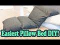 Sewing the Easiest DIY Pillow Bed Ever!