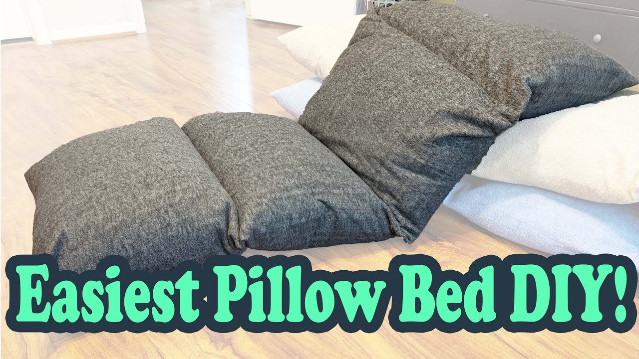 The cheap + EASY way to make a kids' PILLOW BED - It's Always Autumn