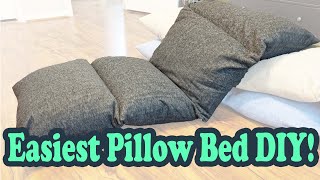 How to make an pillow sleepover bed - Domestic Goddesque