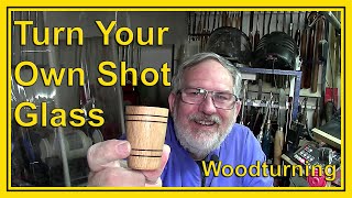 Wooden Oak Shot Glass. By Dean's Woodworking #woodturning