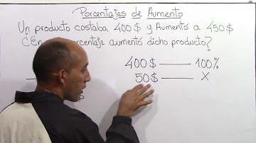 ¿Cómo hago para calcular el porcentaje de aumento?