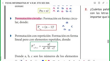 5S RAZ. MATEMÁTICO TEMA: ANÁLISIS COMBINATORIO I 2022