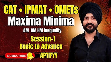 Maxima & Minima-1 | Relation between AM, GM, HM & Sum of a number and it