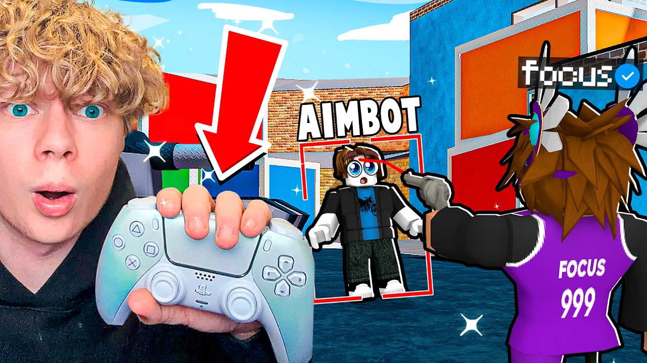 I TRIED MM2 ON CONTROLLER.. (literal aimbot)