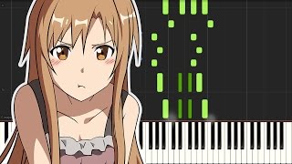 Video thumbnail of "Sword Art Online: Ordinal Scale - ED: Catch the Moment ( piano tutorial )"