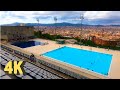 Barcelona: Montjuïc Swimming Pool (Piscina Municipal de Montjuïc), 4K, Spain 🇪🇸
