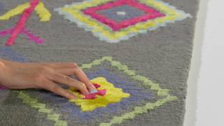 Dark Grey & Multi-Color Area Rug - BLG551A by Safavieh