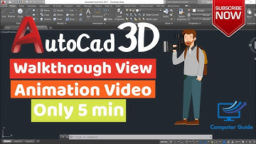 Walkthrough View || AutoCAD Animation Video || Animation Video Making In AutoCAD 3d