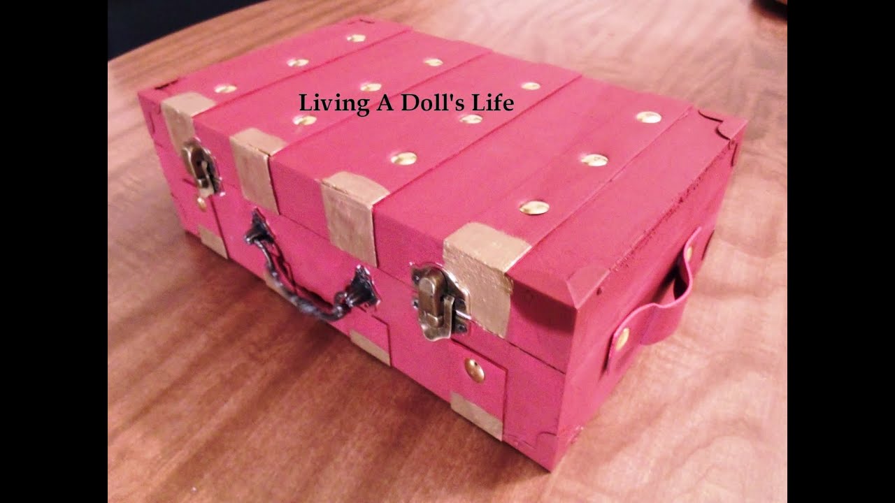 How To Make American Girl Doll Kit s Dresser Trunk Storage YouTube