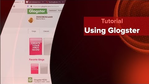 Glogster Tutorial for Faculty of Education Students
