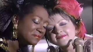 Video thumbnail of "Cyndi Lauper & Patti Labelle Time After Time 1985"