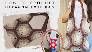 STOP Waiting and Crochet This EASY Hexagon Tote Bag in One Afternoon 🧶 (Free Pattern)