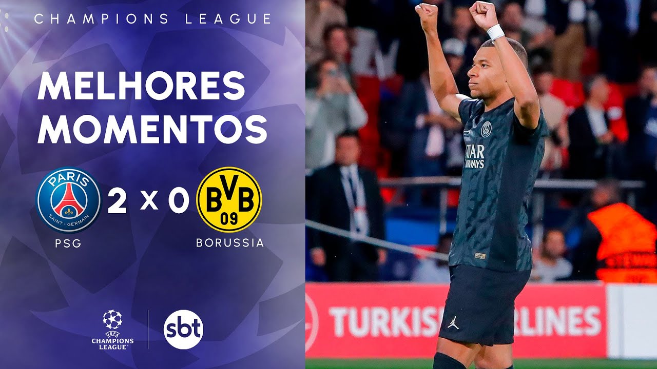 SCC SBT transmite PSG x Borussia Dortmund pela Champions League