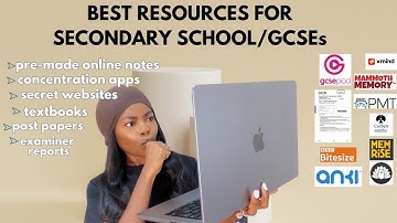 Best study resources for secondary school/GCSEs (secret apps/websites, free notes, past papers)