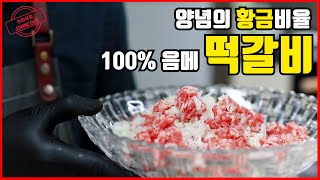 떡갈비 양념의 황금비율! 레시피 공식이있습니다