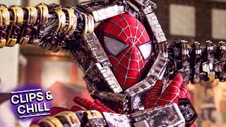 Spider-Man vs. Doctor Octopus Bank Fight Scene | Spider-Man 2 | Clips \& Chill
