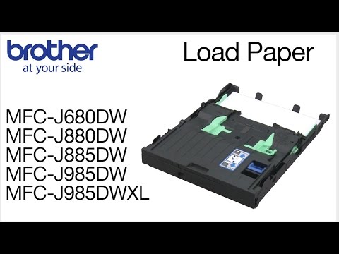 How to load paper into the Brother MFC-J880DW