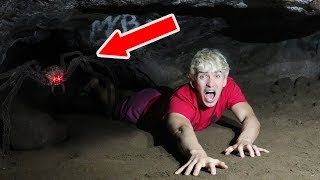 exploring abandoned spider cave haunted