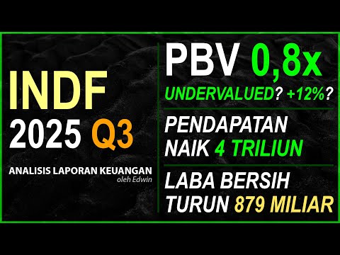 Saham INDF 2025 Q3 Undervalued? PBV 0,8x Pendapatan Naik tapi Laba Bersih Turun!